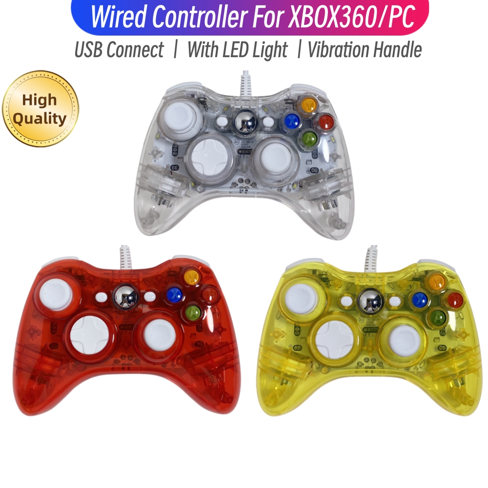Laptop Gaming Console - Transparent Gamepads Controller For XBOX 360