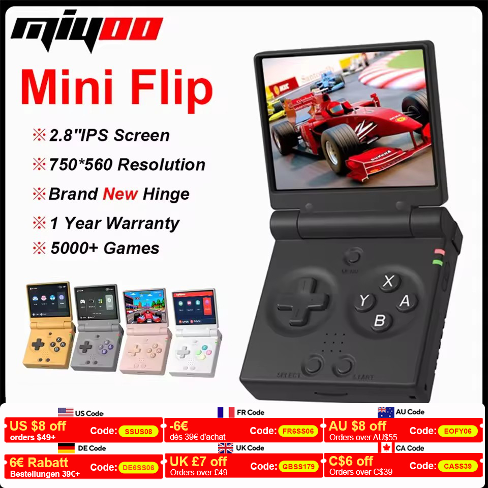 MIYOO Mini Flip Retro Handheld - Gaming Console Under 5000 ulasan dan harga