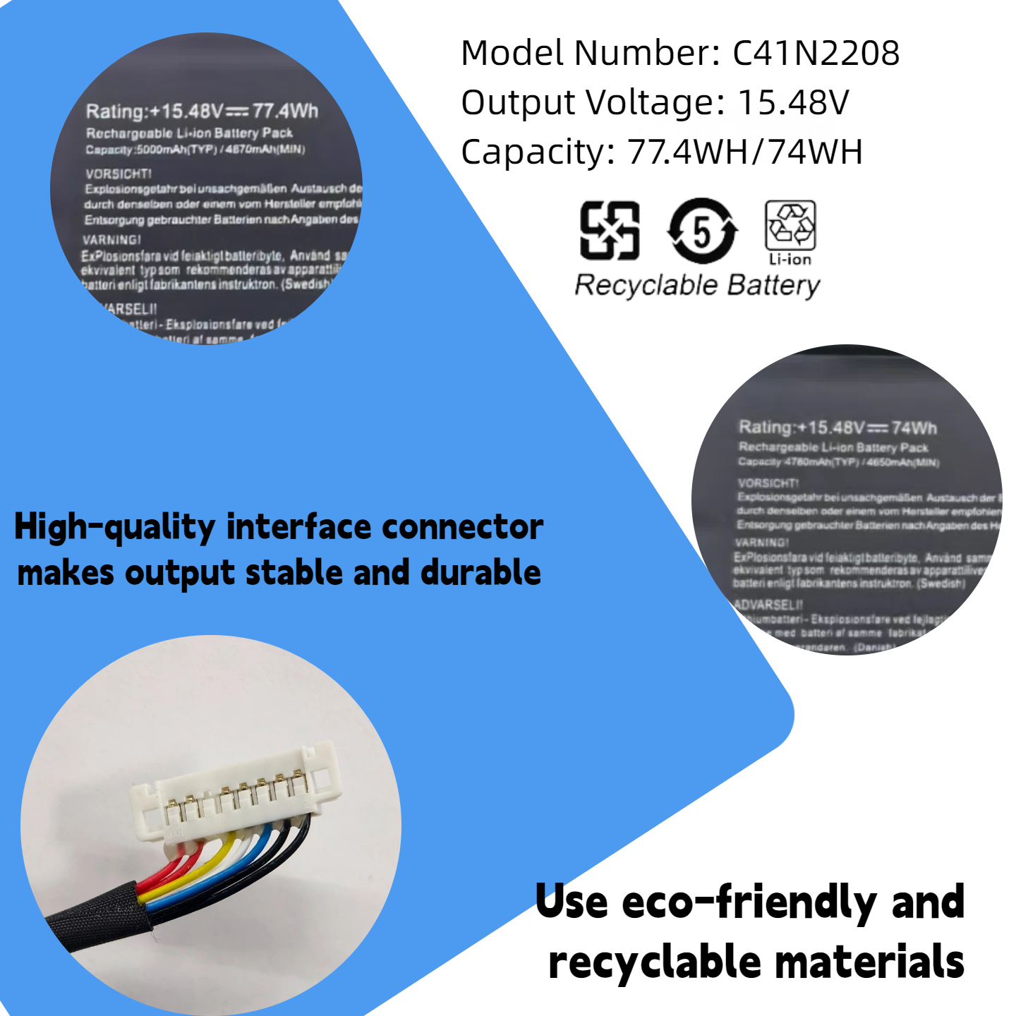 C41N2208 Laptop Battery For AS - Laptop Gaming Console ulasan dan harga