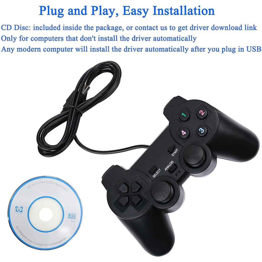 USB Wired Controller for WinXP - Laptop Gaming Console ulasan dan harga