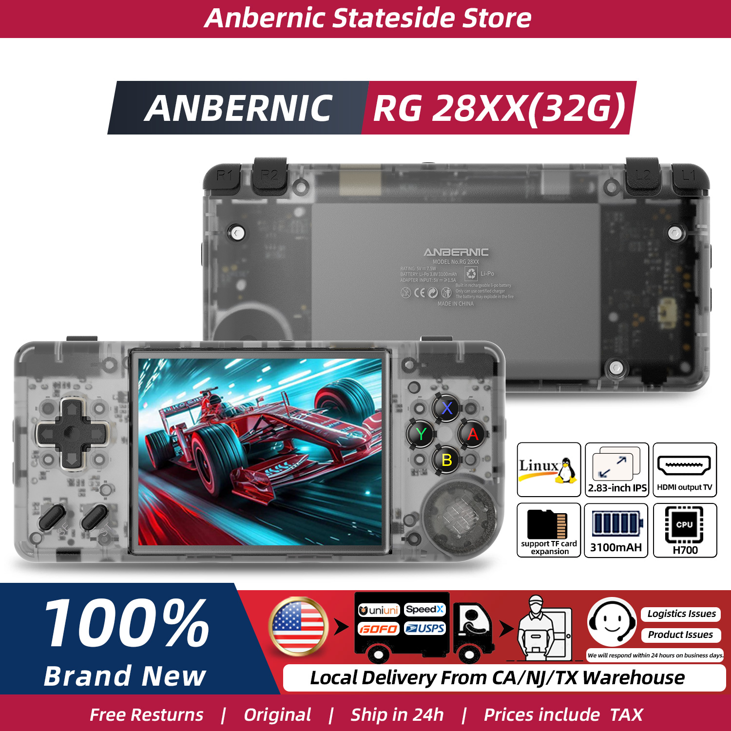 ANBERNIC RG28XX Handheld Game  - Gaming Console Under 5000 ulasan dan harga
