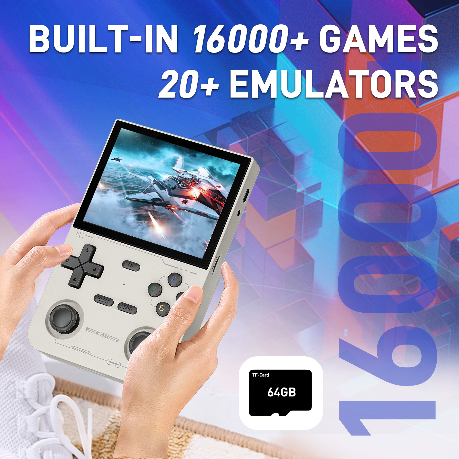 GAMINJA Open Source K36 Retro  - Gaming Console Old ulasan dan harga