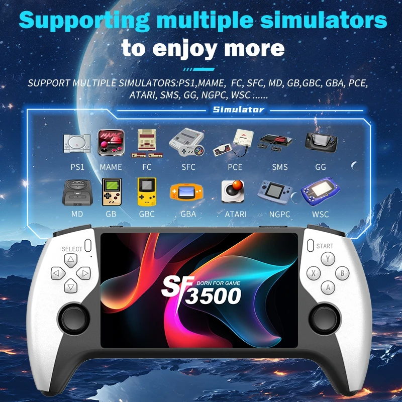 New SF3500 Retro Handheld Vide - Gaming Console Under 5000 ulasan dan harga