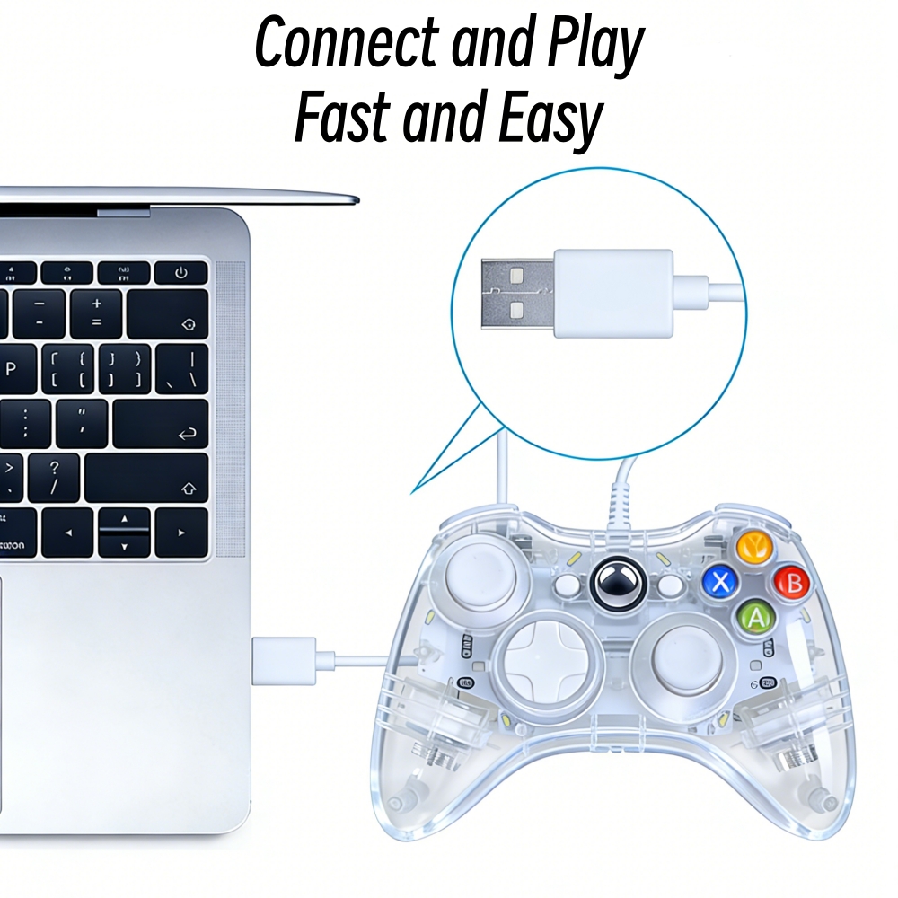Transparent Gamepads Controlle - Laptop Gaming Console ulasan dan harga