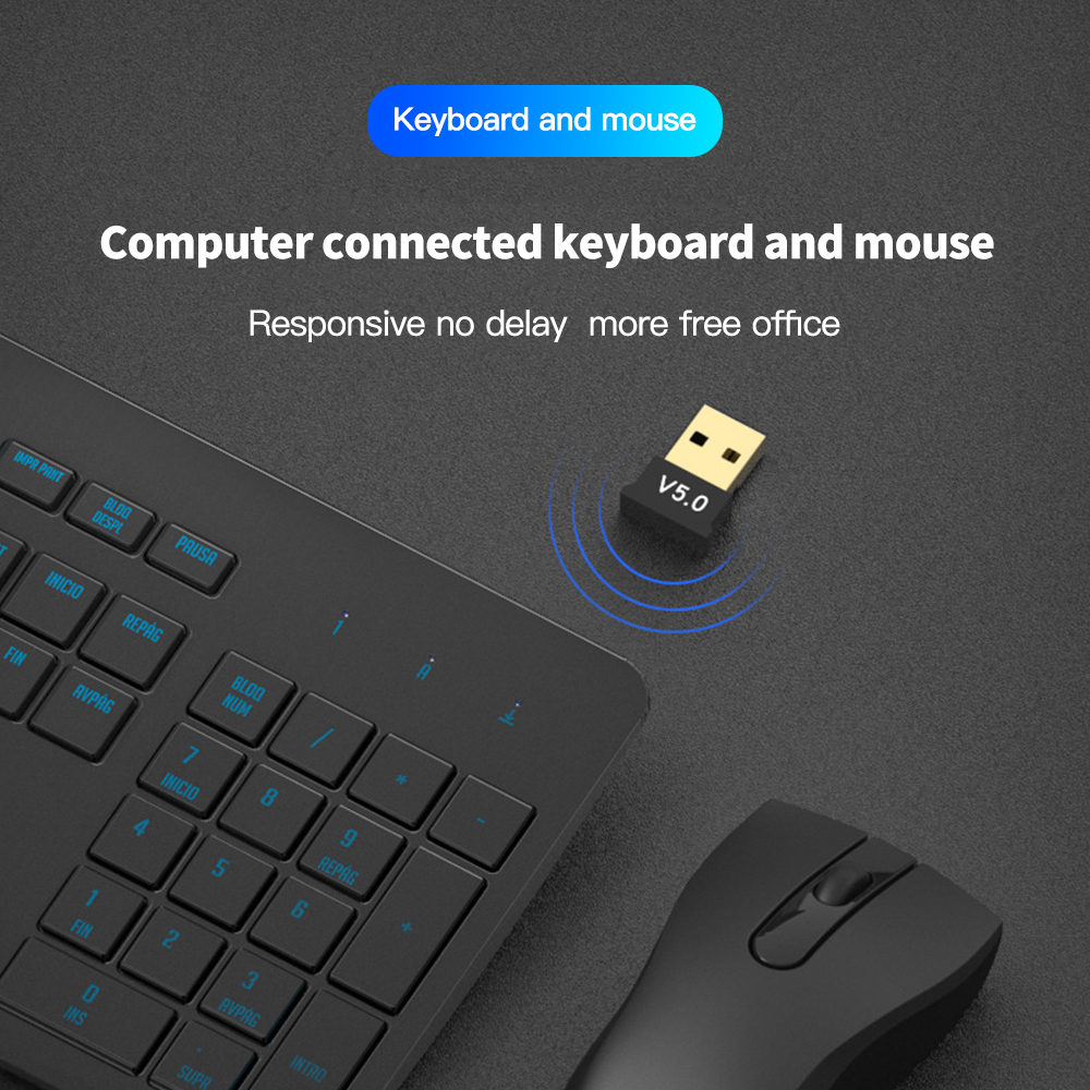 Bluetooth 5.0 Receiver USB Wir - Laptop Gaming Console ulasan dan harga