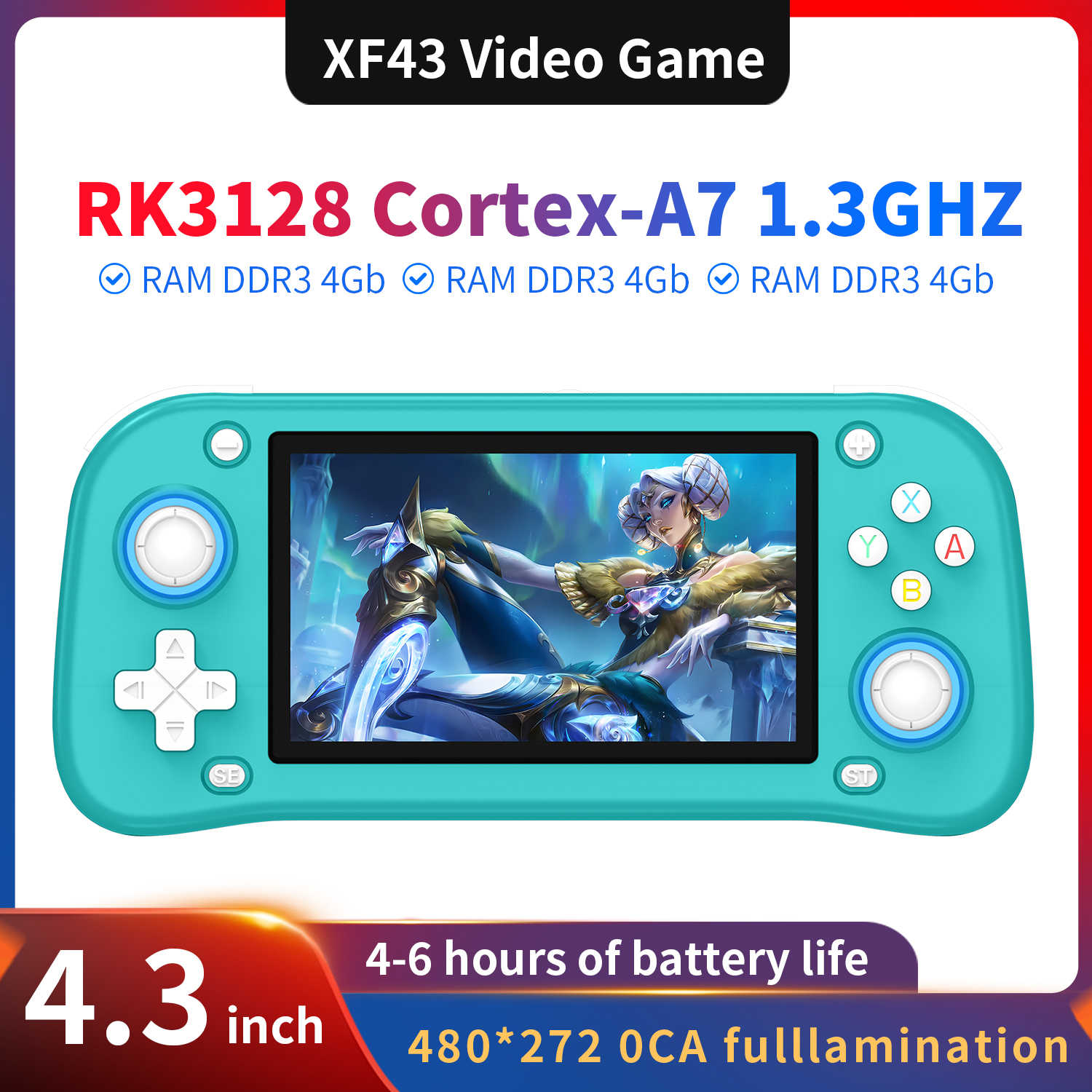 AISLPC XF43 4.3 inch Retro Han - Gaming Console For 10 Year Old ulasan dan harga