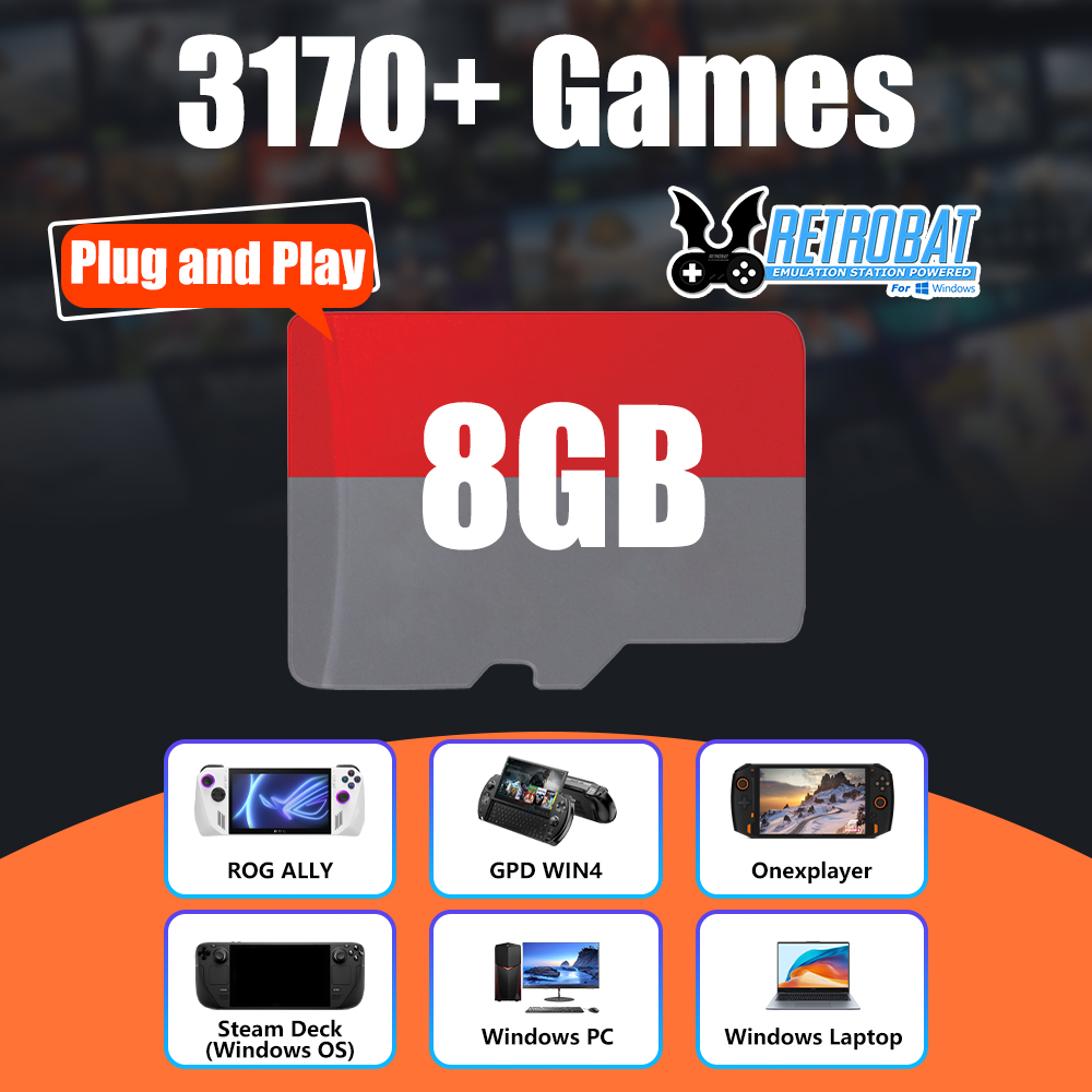 8GB TF Game Card with 3170 Ret - Laptop Gaming Console ulasan dan harga